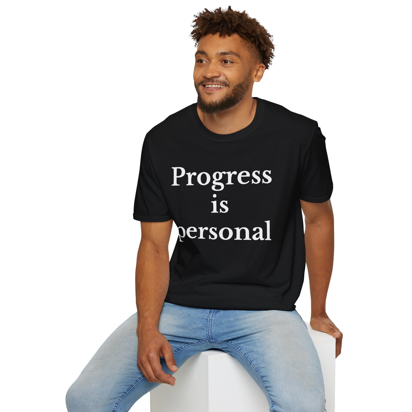 Progress is personal Unisex Softstyle T-Shirt