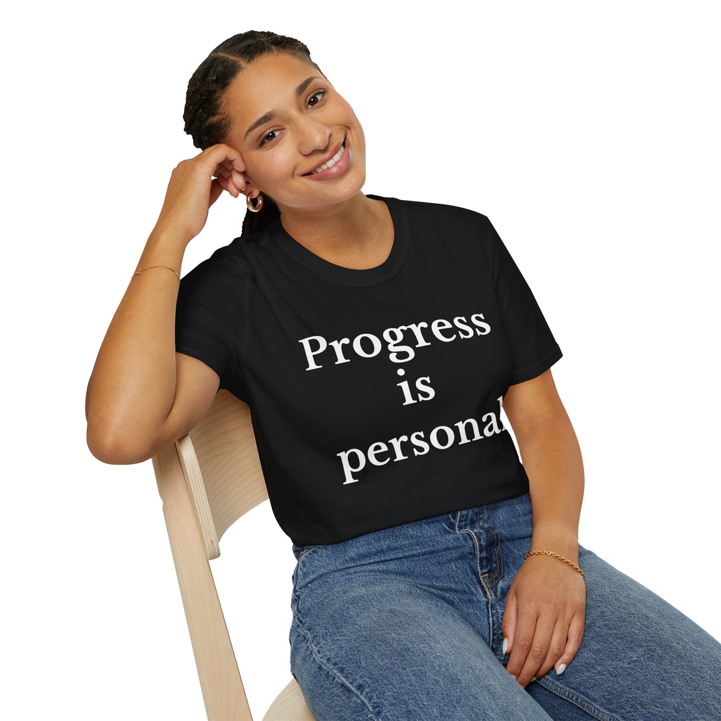 Progress is personal Unisex Softstyle T-Shirt