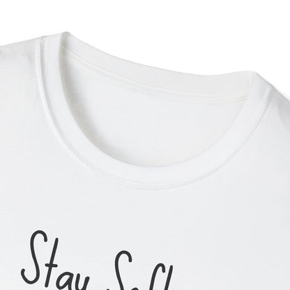 Motivational Quote T-Shirt - Stay soft, the world needs it, Inspirational Apparel, Self-Care Gift, Relaxed Fit, Positive Affirmation Tee