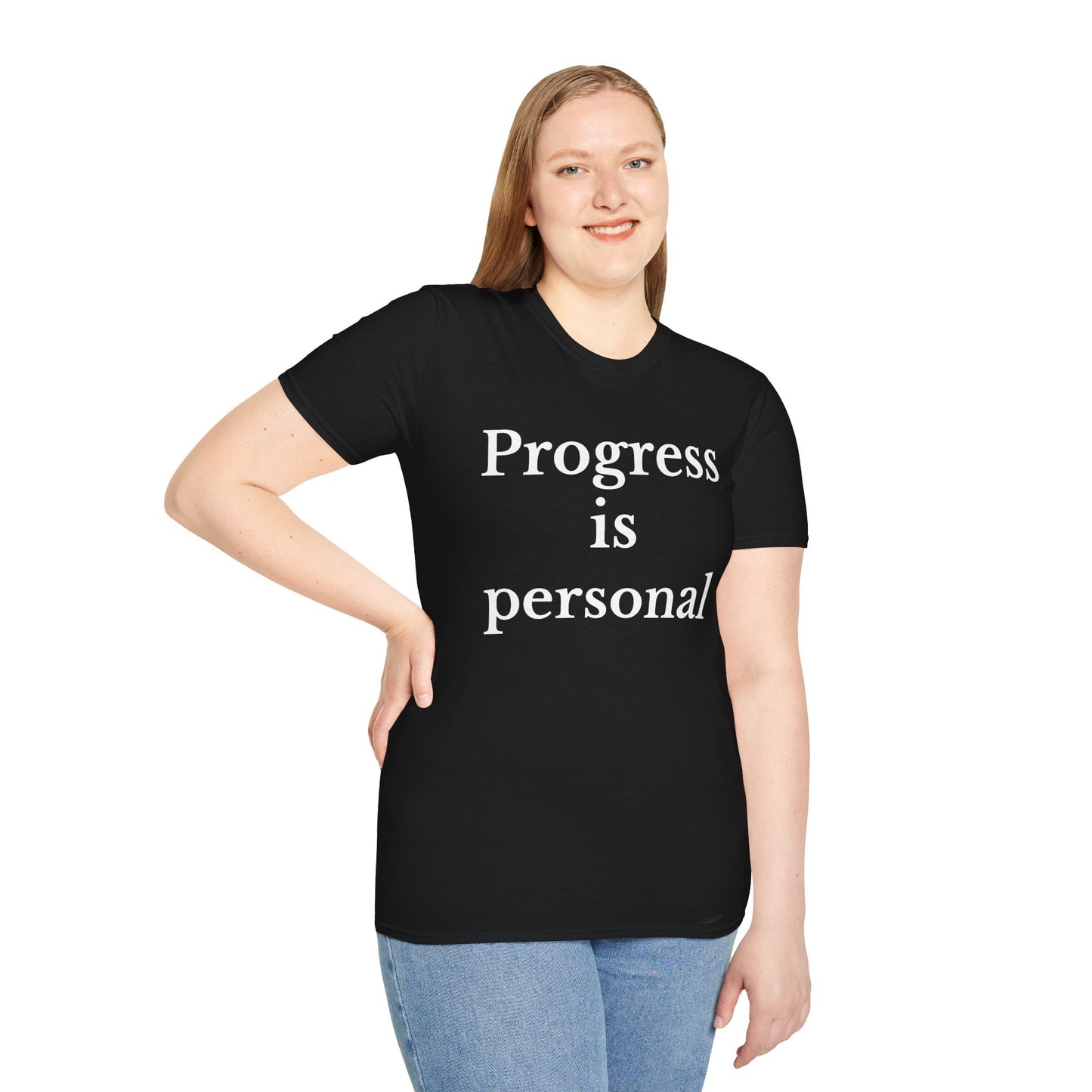 Progress is personal Unisex Softstyle T-Shirt